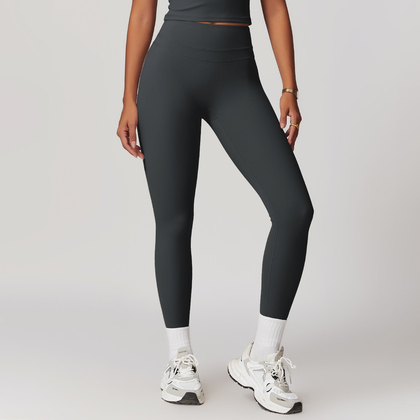 Ponçage serré taille haute legging de Yoga ventre contractant hanche soulever pantalon de Fitness